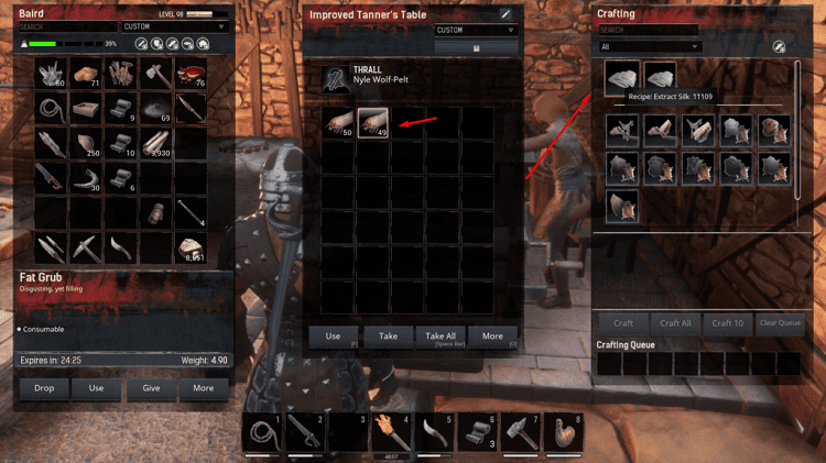 silk extract conan exiles